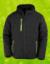 Bunda Black Compass Padded Winter Jacket - Result, farba - black/lime, veľkosť - S