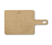 Prenosná nárezová doska s rukoväťou, hnedá, 229 x 190 mm