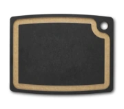 Kuchynská nárezová doska Gourmet, čierna, 368 x 286 mm