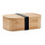 Bambusová krabička na jedlo 1l, farba - barva dřeva