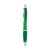 Guľôčkové pero z RPET, farba - transparentní zelená
