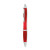 Guľôčkové pero z RPET, farba - transparentní červená