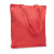 270g plátená nákupná taška, farba - červená