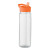 Fľaša RPET 650ml so slamkou, farba - oranžová