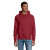 Mikina s kapucňou - Sol's, farba - burgundy, veľkosť - 3XL