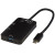 Hliníkový multimediálny adaptér USB C (USB-A/USB-C/HDMI) ADAPT - Tekio, farba - černá