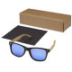 Drevené/rPET zrkadlové polarizované slnečné okuliare v darčekovej krabičke Hiru