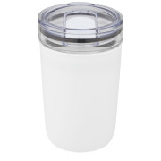 Sklenený kelímok s objemom 420 ml s vonkajšou stenou z recyklovaného plastu Bello