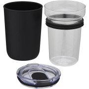 Sklenený kelímok s objemom 420 ml s vonkajšou stenou z recyklovaného plastu Bello