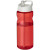 Športová fľaša H2O Active® Base Tritan™ s objemom 650 ml s viečkom s hubicou, farba - červená