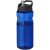 Športová fľaša H2O Active® Base Tritan™ s objemom 650 ml s viečkom s hubicou, farba - modrá