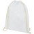 Šnúrkový batoh z organickej bavlny GOTS s gramážou 140 g/m2 Orissa, farba - bílá