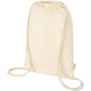 Šnúrkový batoh z organickej bavlny GOTS s gramážou 140 g/m2 Orissa