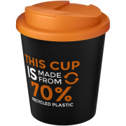 Hrnček z recyklátu s objemom 250 ml s viečkom odolným proti rozliatiu Americano® Espresso Eco