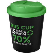 Hrnček z recyklátu s objemom 250 ml s viečkom odolným proti rozliatiu Americano® Espresso Eco