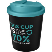 Hrnček z recyklátu s objemom 250 ml s viečkom odolným proti rozliatiu Americano® Espresso Eco