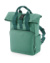 Recyklovaný ruksak Mini Twin Handle Roll-Top - Bag Base, farba - sage green, veľkosť - One Size