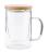 Glass infuser mug, farba - transparent