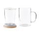 Glass infuser mug