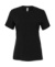 Dámske voľné tričko CVC Jersey s krátkymi rukávmi - Bella+Canvas, farba - black heather, veľkosť - S