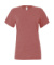 Dámske voľné tričko CVC Jersey s krátkymi rukávmi - Bella+Canvas, farba - heather mauve, veľkosť - S