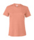 Dámske voľné tričko CVC Jersey s krátkymi rukávmi - Bella+Canvas, farba - heather sunset, veľkosť - S
