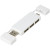 Duálny rozbočovač USB 2.0 Mulan, farba - bílá