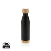 Nerezová termo fľaša s bambusovými detailmi - XD Collection
