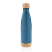 Nerezová termo fľaša s bambusovými detailmi - XD Collection
