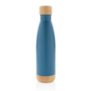 Nerezová termo fľaša s bambusovými detailmi - XD Collection