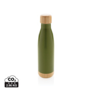 Nerezová termo fľaša s bambusovými detailmi - XD Collection