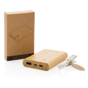 Powerbanka 5 000 mAh z bambusu - XD Collection
