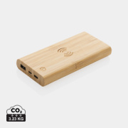 Bezdrôtová powerbanka 8 000 mAh 5W z bambusu - XD Collection