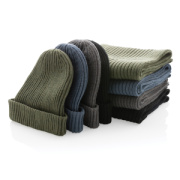 Dvojito pletená beanie čapica Impact z Polylana® AWARE™ - XD Collection