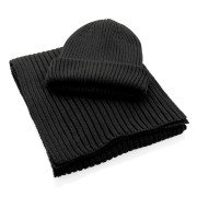 Dvojito pletená beanie čapica Impact z Polylana® AWARE™ - XD Collection