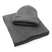 Dvojito pletená beanie čapica Impact z Polylana® AWARE™ - XD Collection
