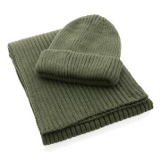 Dvojito pletená beanie čapica Impact z Polylana® AWARE™ - XD Collection
