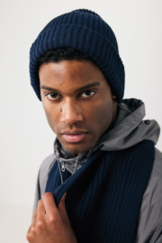 Dvojito pletená beanie čapica Impact z Polylana® AWARE™ - XD Collection