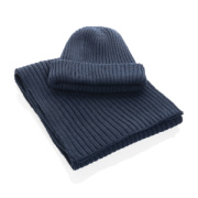 Dvojito pletená beanie čapica Impact z Polylana® AWARE™ - XD Collection