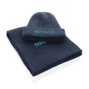 Dvojito pletená beanie čapica Impact z Polylana® AWARE™ - XD Collection