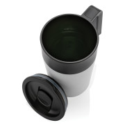 Hrnček s madlom z GRS recyklovanej ocele a plastu - XD Collection