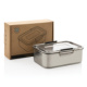Nepriepustná krabička na jedlo z RCS recyklovanej ocele - XD Collection