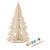 Vianočný stromček na vyfarbenie, farba - barva dřeva
