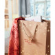 Darčeková vianočná taška z kraftu