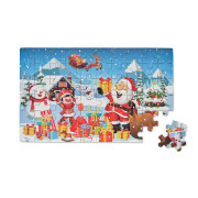 Vianočné drevené puzzle