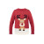 Vianočný sveter S/M, farba - červená