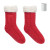 Pár ponožek L, farba - červená