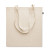 Nákupná taška z recykl. bavlny, farba - béžová