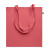 Nákupná taška z recykl. bavlny, farba - červená