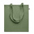 Nákupná taška z recykl. bavlny, farba - zelená